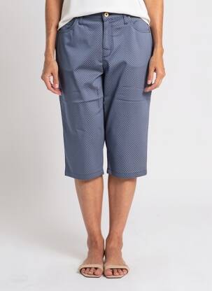 Corsaire stretch taille normale bleu fonce LCDN femme
