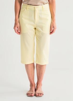 Corsaire stretch taille normale jaune LCDN femme