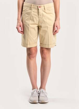Bermuda tissage popeline taille normale beige LCDN femme