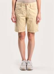 Bermuda tissage popeline taille normale beige LCDN femme