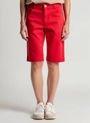 Bermuda taille normale taille normale rouge DOLCEZZA femme