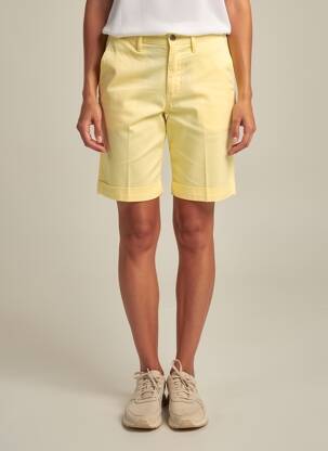 Bermuda taille à pinces taille normale jaune LCDN femme