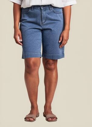 Bermuda taille normale taille normale bleu LCDN femme