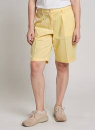 Bermuda taille à pinces taille normale jaune LCDN femme
