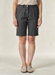 Bermuda taille à pinces taille normale noir LCDN femme