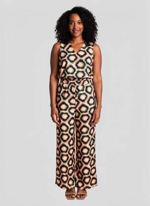 Combi-pantalon sans manche sans manche bleu LOLA ESPELETA femme
