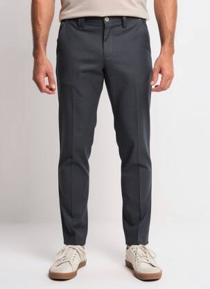 Pantalon chino tissage chiné taille normale gris FIFTY FOUR homme