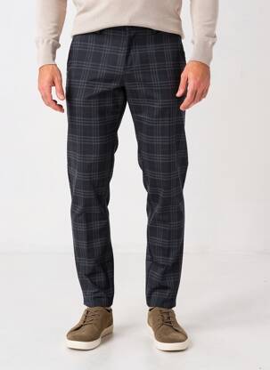 Pantalon chino poches taille normale bleu FIFTY FOUR homme
