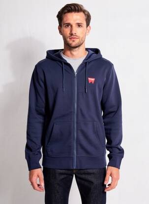 Veste casual resserrée sur le bas bleu WRANGER homme