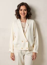 Gilet manches longues stretch beige FRANSA femme