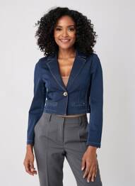 Blazer poches bleu CREAM femme