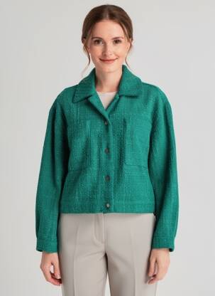 Veste chic manches longues vert GARCIA femme