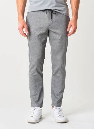 Pantalon slim stretch taille normale gris DIGEL homme