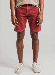 Bermuda coupe droite taille normale rouge TEDDY SMITH homme