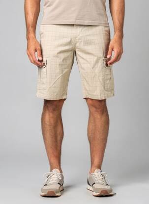 Bermuda tissage popeline taille normale beige BLUE SIDE homme