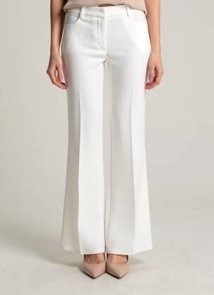Pantalon flare taille normale taille normale blanc BARBARA BUI femme