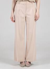 Pantalon large tissage popeline taille normale rose RIANI femme