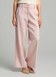 Pantalon large fermeture zippée sous rabat avec crochet taille normale rose RIANI femme