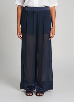 Pantalon large poches taille normale bleu HIGH femme