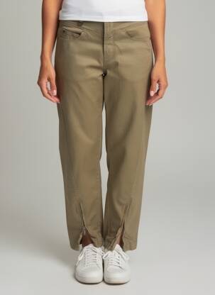Pantalon droit stretch taille normale vert HIGH femme