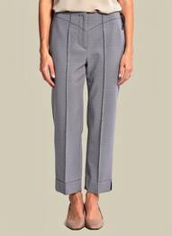 Pantalon 7/8 stretch taille normale bleu HIGH femme
