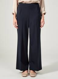 Pantalon flare taille élastique taille normale bleu LIVIANA CONTI femme