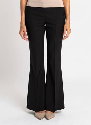 Pantalon flare taille élastique taille haute noir LIVIANA CONTI femme