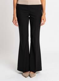 Pantalon flare taille élastique taille haute noir LIVIANA CONTI femme