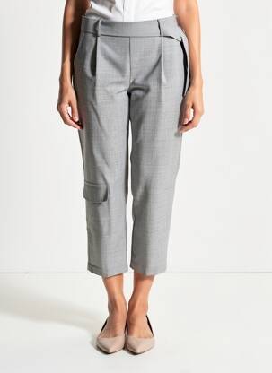 Pantalon 7/8 poches gris LIVIANA CONTI femme