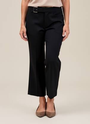 Pantalon 7/8 taille normale taille normale noir LIVIANA CONTI femme