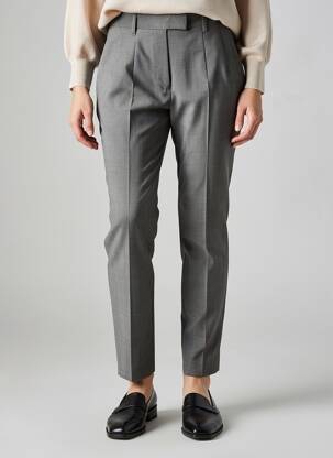 Pantalon slim taille haute taille haute gris BARBARA BUI femme
