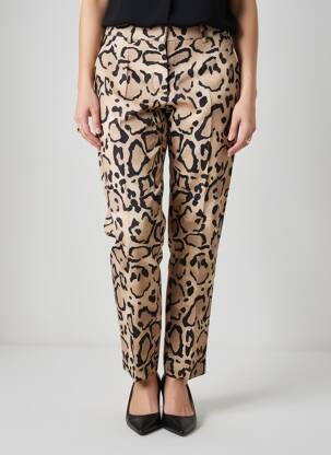 Pantalon chino tissage popeline taille normale beige BARBARA BUI femme
