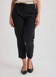 Pantalon 7/8 taille haute taille haute noir BARBARA BUI femme