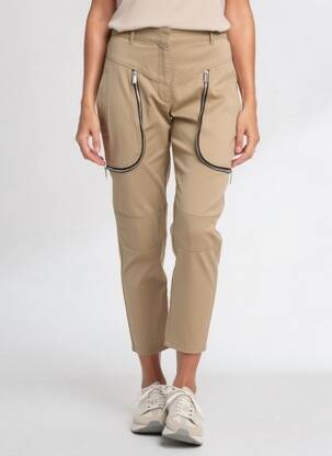 Pantalon 7/8 taille haute taille haute marron BARBARA BUI femme