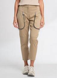 Pantalon 7/8 taille haute taille haute marron BARBARA BUI femme
