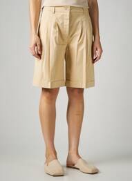 Bermuda taille à pinces taille normale beige PIAZZA SEMPIONE femme