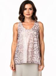 Top coupe fluide sans manche marron BARBARA BUI femme
