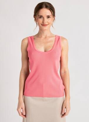 Top stretch sans manche rose RRD (ROBERTO RICCI DESIGNS) femme