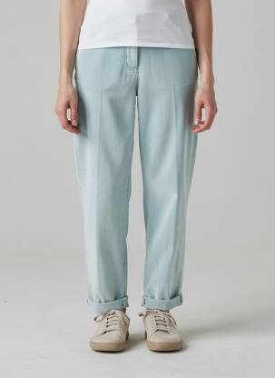 Pantalon droit stretch taille normale bleu PESERICO femme