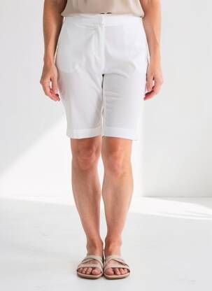 Bermuda taille élastique taille normale blanc LIVIANA CONTI femme