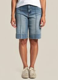Bermuda coupe droite taille normale bleu RIANI femme