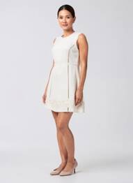 Robe courte sans manche sans manche blanc ERMANNO SCERVINO femme
