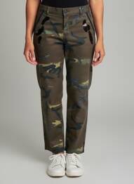 Pantalon droit taille à pinces vert EVA KAYAN femme