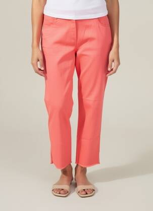 Pantalon 7/8 taille élastique rose EAST DRIVE femme