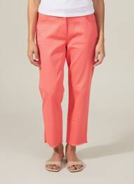 Pantalon 7/8 taille élastique rose EAST DRIVE femme