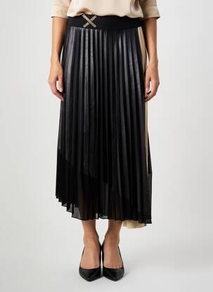 Jupe longue coupe évasée noir ELISA CAVALETTI femme
