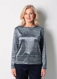 Top stretch manches longues gris PIER BÉ femme