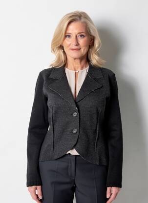 Blazer coupe cintrée noir FINETTE femme