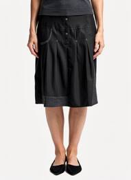 Jupe mi-longue fermeture zip latéral noir LEWINGER femme