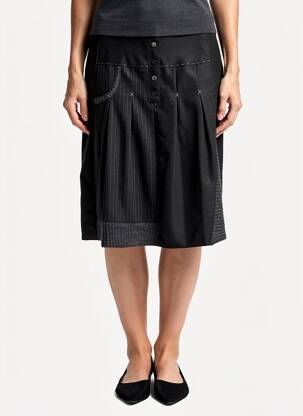 Jupe mi-longue fermeture zip latéral noir LEWINGER femme